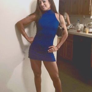 Bebe Mini halter neck bodycon dress